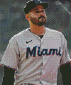 Pablo Lopez Miami Marlins Diamond Painting