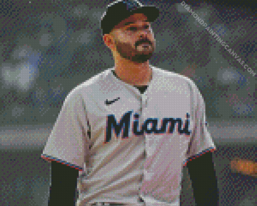 Pablo Lopez Miami Marlins Diamond Painting