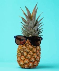 Pineapple With Sunglasses Diamond Painting