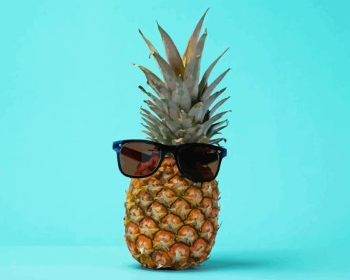 Pineapple With Sunglasses Diamond Painting