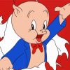 Porky Pig Cartoon Diamond Painting