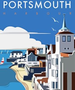 Portsmouth Harbour Poster Diamond Painting