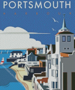 Portsmouth Harbour Poster Diamond Painting