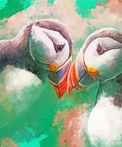 Puffin Birds Art Diamond Painting