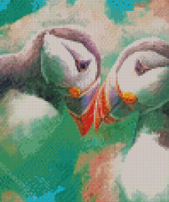 Puffin Birds Art Diamond Painting