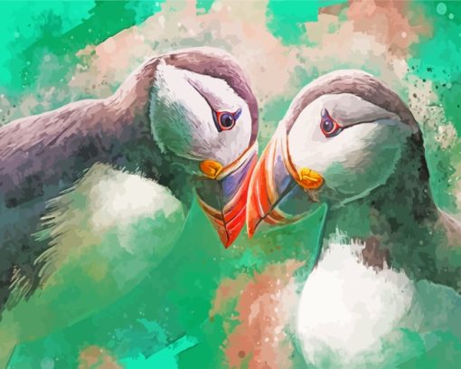 Puffin Birds Art Diamond Painting