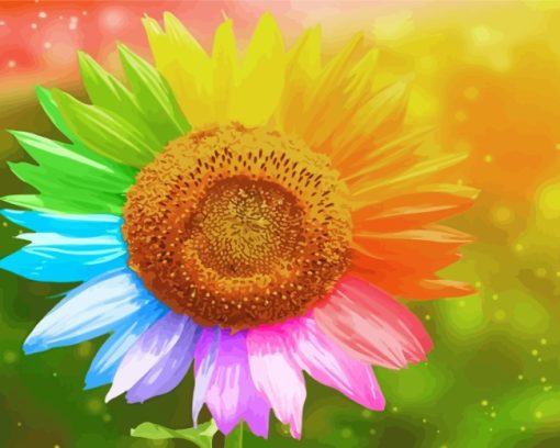 Rainbow Sunflower Diamond Painting