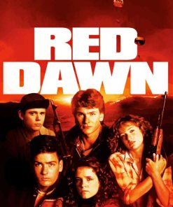 Red Dawn Poster Diamond Painting