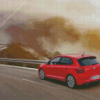 Red Volkswagen Polo Diamond Painting