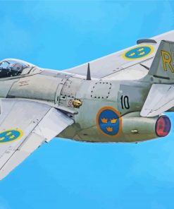 Saab 29 Tunnan Diamond Painting