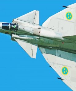 Saab 37 Viggen Diamond Painting