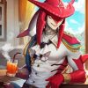 Sidon Drinking Juice Diamond Painting