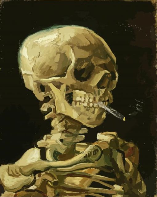 Smoking Skeleton Diamond Painting