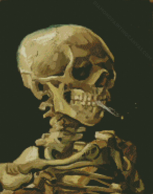 Smoking Skeleton Diamond Painting