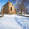 Snowy Knaresborough Castle Diamond Painting