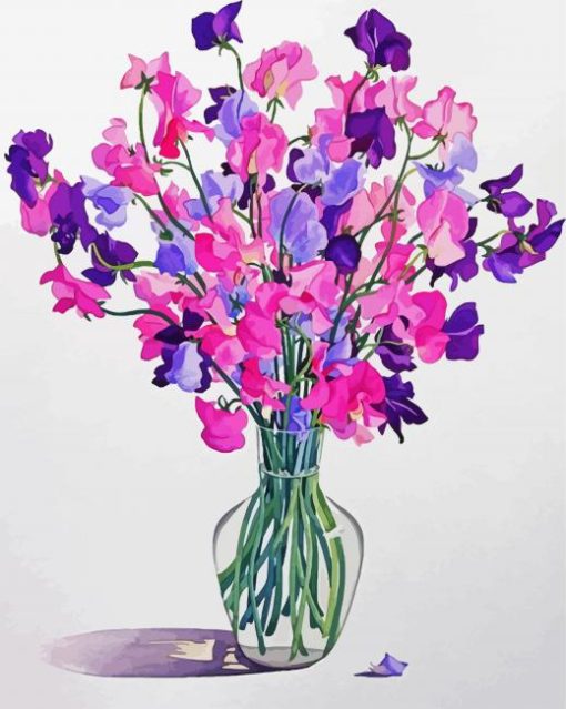 Sweetpea Illustration Diamond Painting