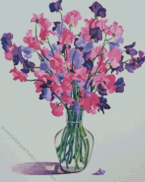 Sweetpea Illustration Diamond Painting