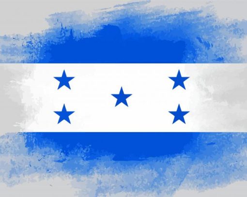 The Honduras Flag Art Diamond Painting