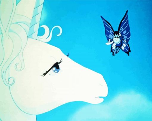 The Last Unicorn And Butterfly Diamond Painting