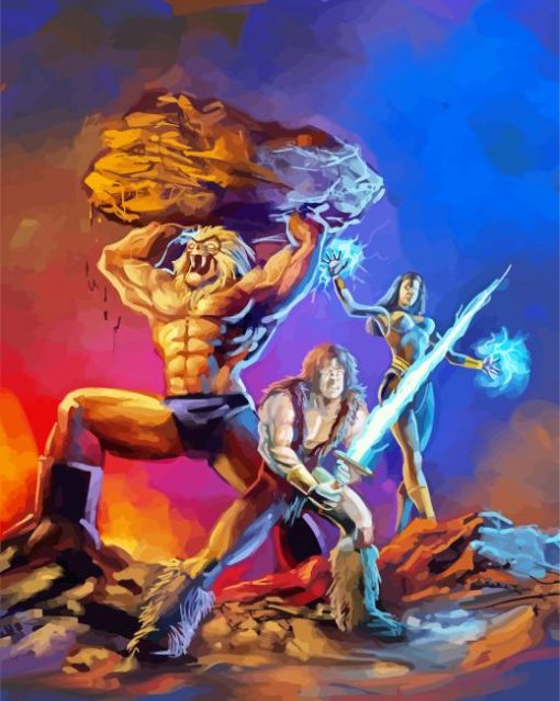 Thundarr The Barbarian Diamond Painting