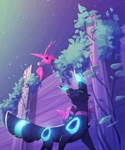 Umbreon And Espeon Diamond Painting