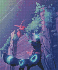 Umbreon And Espeon Diamond Painting