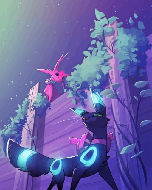 Umbreon And Espeon Diamond Painting