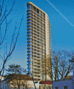 Vesteda Toren Eindhoven Diamond Painting