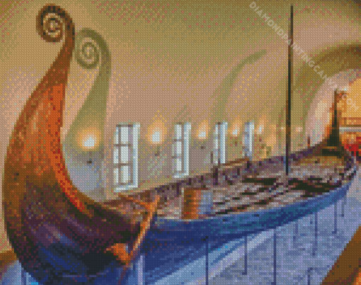 Viking Ship Museum Oslo Diamond Painting