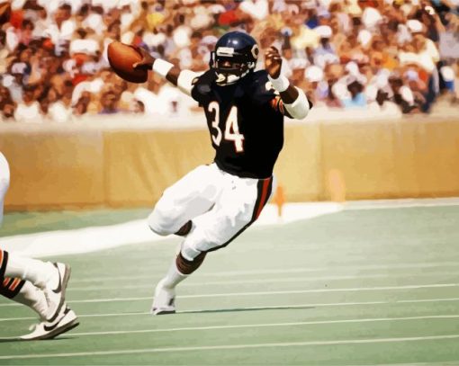 Walter Payton Player Diamond Painting