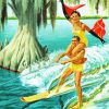 Water Ski Couple Diamond Painting