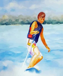 Water Skier Art Diamond Painting