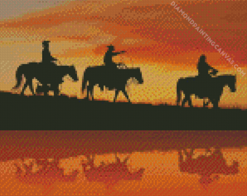 Western Cowboys Diamond Painting