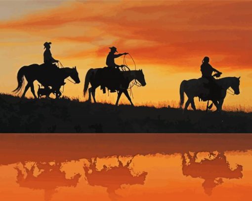 Western Cowboys Diamond Painting