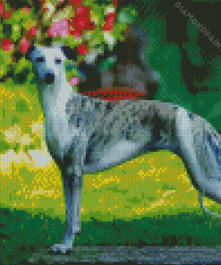 Whippet Dog Diamond Painting