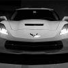 White Chevrolet Stingray Car Diamond Painting