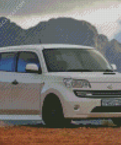 White Daihatsu Cars Diamond Painting