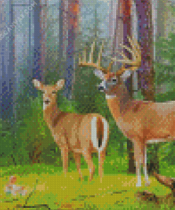 Whitetail Deer Diamond Painting