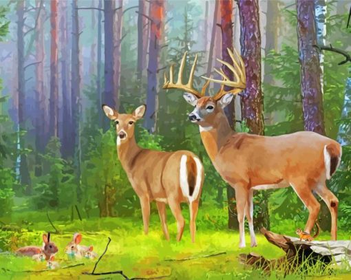 Whitetail Deer Diamond Painting