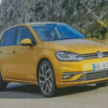 Yellow Mk7 Golf Diamond Painting