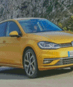 Yellow Mk7 Golf Diamond Painting