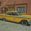 Yellow Taxi Cab Diamond Painting