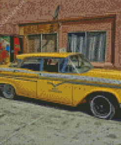 Yellow Taxi Cab Diamond Painting