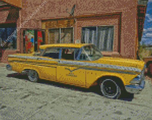 Yellow Taxi Cab Diamond Painting