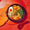 Asian Laksa Dish Diamond Painting