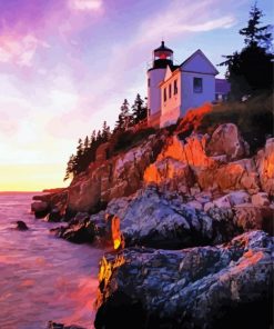 Bass Harbor Lighthouse Diamond Painting