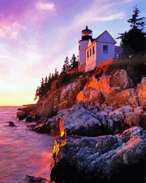 Bass Harbor Lighthouse Diamond Painting