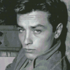 Black And White Alain Delon Diamond Painting