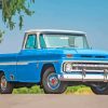 Blue 1966 Chevy Pickup Diamond Painting