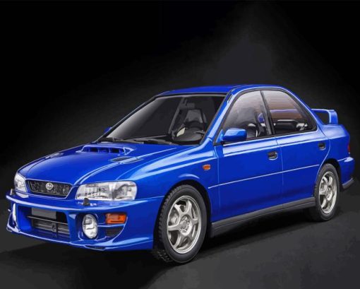 Blue Subaru Impreza Wrx Diamond Painting